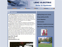 Tablet Screenshot of lenzelectric.com